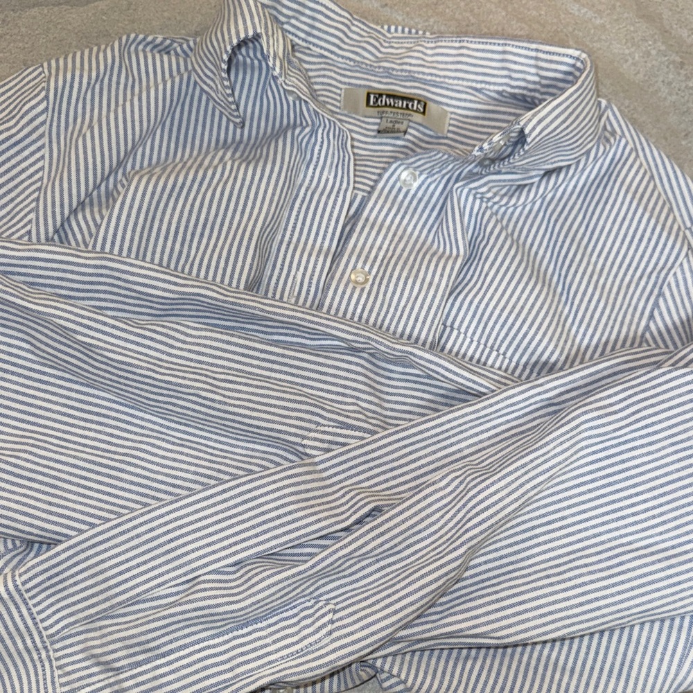 Edwards Women’s Blue Striped Shirt